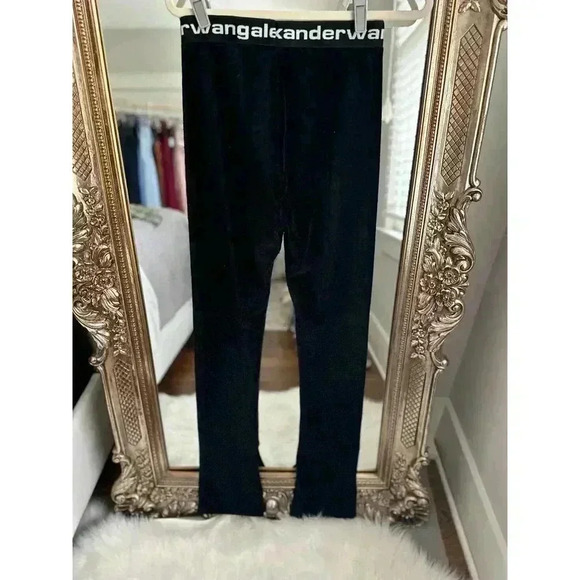 T BY ALEXANDER WANG Black stretch chenille corduroy pants - Medium - EUC - Picture 3 of 7